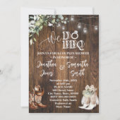 Eucalyptus Western Wij doen BBQ Landelijk Paar Dou Kaart (Voorkant)