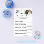 Eucalyptus What groom say Vrijgezellenfeest game c Flyer (Enkel)