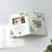 Eucalyptus White Foto's Begrafenisprogramma's Kaart