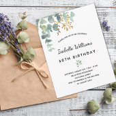 Eucalyptus white goureuze elegant briefkaart