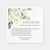 Eucalyptus White Roses Facts Weddenschap Servet (Voorkant)
