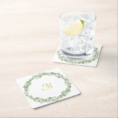 EUCALYPTUS WHITE SQUARE PAPIER 2 ONDERZETTER (Insitu)