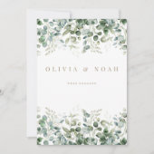 Eucalyptus White We zijn verloofd Aankondiging Kaa (Voorkant)