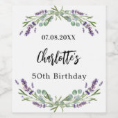 Eucalyptus Wijn Etiket (Enkel label)