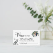 Eucalyptus Wijnkaart Vrijgezellenfeest Plaatskaartje (Staand voorkant)