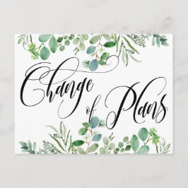 Eucalyptus Wijziging plannen uitgesteld huwelijk Briefkaart