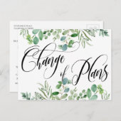 Eucalyptus Wijziging plannen uitgesteld huwelijk Briefkaart (Voorkant / Achterkant)