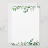 Eucalyptus Wijziging plannen uitgesteld huwelijk Kaart (Achterkant)