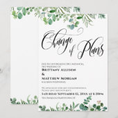 Eucalyptus Wijziging plannen uitgesteld huwelijk Kaart (Voorkant / Achterkant)