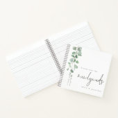 Eucalyptus wil Passen getrouwd gastboek Notitieboek (Binnen)