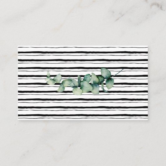 Eucalyptus Wine Raffle Ticket card Vrijgezellenfee (Achterkant)