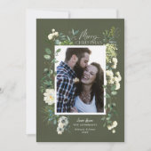 Eucalyptus Winter Botanisch Lijst Feestdagenkaart (Voorkant)