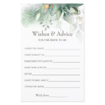 Eucalyptus Wishes & Advice Vrijgezellenfeest Game