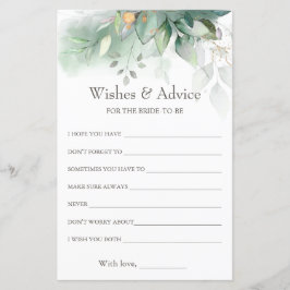 Eucalyptus Wishes & Advice Vrijgezellenfeest Game