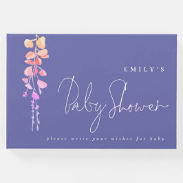 Eucalyptus Wishes for Baby shower Lila Gastenboek