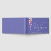 Eucalyptus Wishes for Baby shower Lila Gastenboek (Volledig)