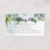 Eucalyptus Wishing Well for Wedding Enclosure Informatiekaartje (Voorkant)