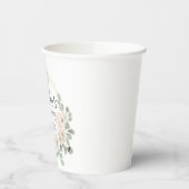 Eucalyptus Witte Bloem Bruidsdiner Papieren Bekers (Links)