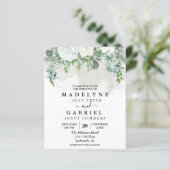 Eucalyptus Witte Bloem Bruiloft Budget Bloemen (Staand voorkant)