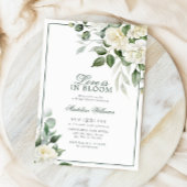 Eucalyptus Witte Bloemen Liefde is in Bloei Douche Kaart