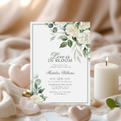 Eucalyptus Witte Bloemen Liefde is in Bloei Douche Kaart