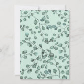 Eucalyptus Woodland Animals Greenery 1st Birthday Kaart (Achterkant)