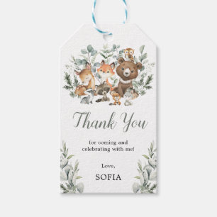 Eucalyptus Woodland Forest Animals Hartelijk dank Cadeaulabel