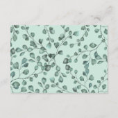 Eucalyptus Woodland Greenery Animals Diaper Raffle Informatiekaartje (Achterkant)