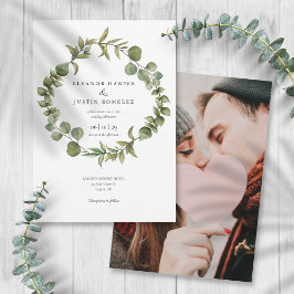 Eucalyptus Woodland Greenery Wedding Foto Kaart