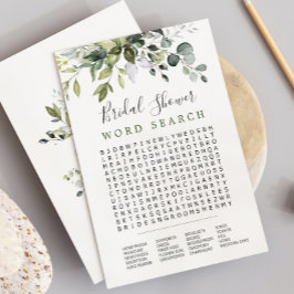 Eucalyptus woord zoeken Vrijgezellenfeest spel Kaa Kaart