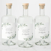 Eucalyptus word je mijn Bridesmaid? Voorstel Likeurfles Etiket (Flessen)