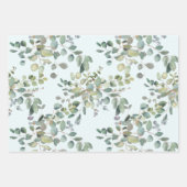 Eucalyptus Wrapping Paper Flat Sheet Set van 3 (Voorkant)