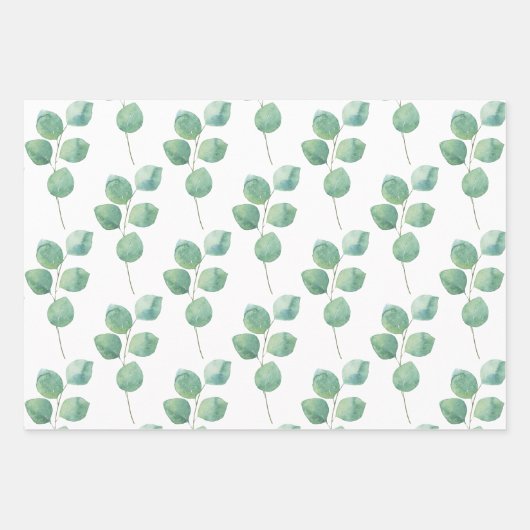 Eucalyptus Wrapping Paper Set (Voorkant)