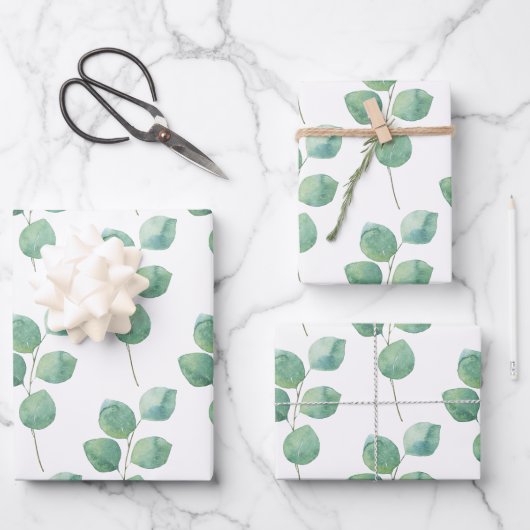 Eucalyptus Wrapping Paper Set (Voorkant)