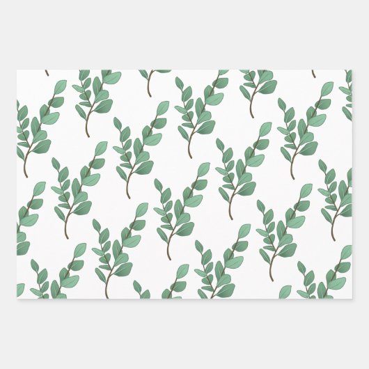 Eucalyptus Wrapping Paper Set (Voorkant 2)