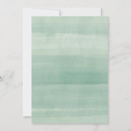 Eucalyptus Wreater Baby shower Invitation Kaart (Achterkant)