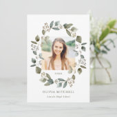 Eucalyptus Wreath | Afstuderen voor multi-fotorast Kaart (Staand voorkant)