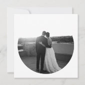 Eucalyptus wreath en Photo Elegant Invitation Bedankkaart (Achterkant)