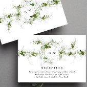 Eucalyptus Wreath Monogram Weddenschap Informatiekaartje