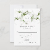 Eucalyptus Wreath Monogram Weddenschap RSVP Kaartje (Voorkant)