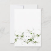 Eucalyptus Wreath Monogram Weddenschap RSVP Kaartje (Achterkant)