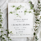 Eucalyptus Wreath Monogram Weddenschap RSVP Kaartje