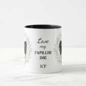 Eucalyptus Wreath Papillon Monogram Mok (Midden)