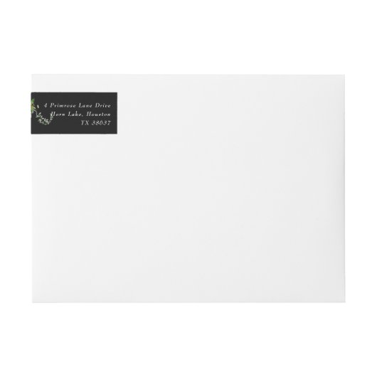 Eucalyptus Wreath Premium Envelope Retouradres (Voorkant)
