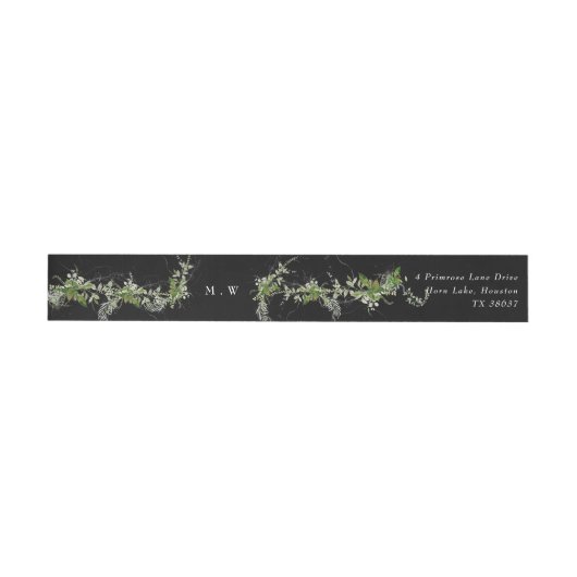 Eucalyptus Wreath Premium Envelope Retouradres (Individueel)
