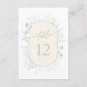 Eucalyptus Wreath Table Number Ivory ID901 Kaart (Voorkant)
