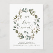 Eucalyptus Wreath | We hebben de aankondiging verp Briefkaart (Voorkant)