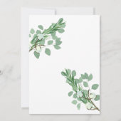 Eucalyptus Wreath Weddenschap Kaart (Achterkant)