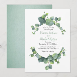 Eucalyptus Wreath Weddenschap Kaart