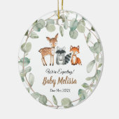 Eucalyptus Wreaths We verwachten ouders Keramisch Ornament (Links)